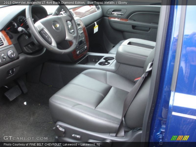 Blue Topaz Metallic / Ebony 2013 Chevrolet Avalanche LT 4x4 Black Diamond Edition
