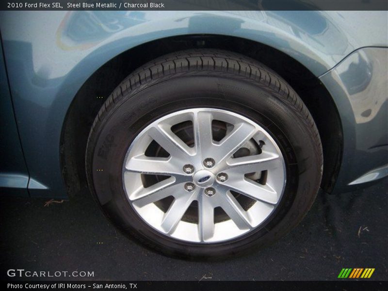 Steel Blue Metallic / Charcoal Black 2010 Ford Flex SEL