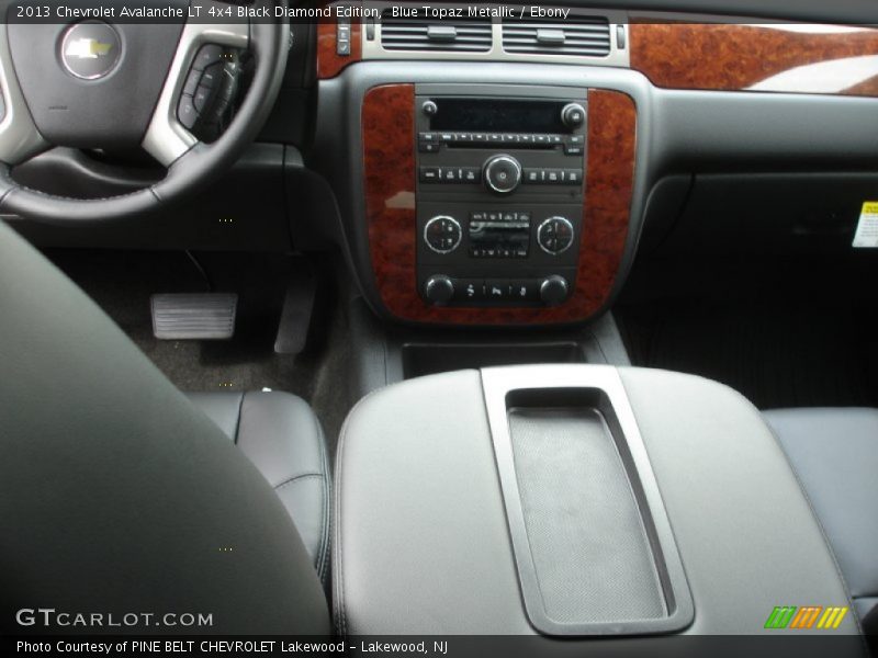 Blue Topaz Metallic / Ebony 2013 Chevrolet Avalanche LT 4x4 Black Diamond Edition