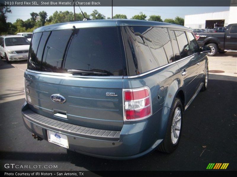 Steel Blue Metallic / Charcoal Black 2010 Ford Flex SEL