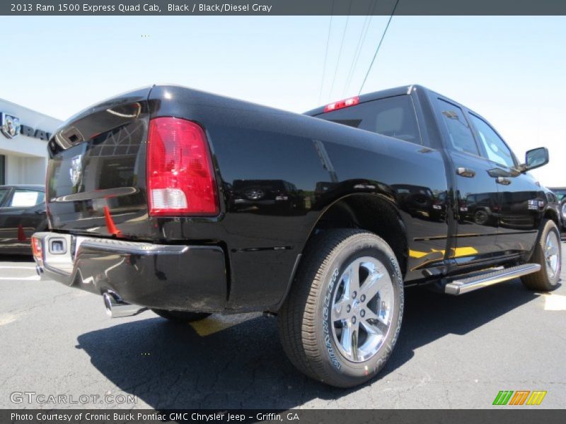 Black / Black/Diesel Gray 2013 Ram 1500 Express Quad Cab