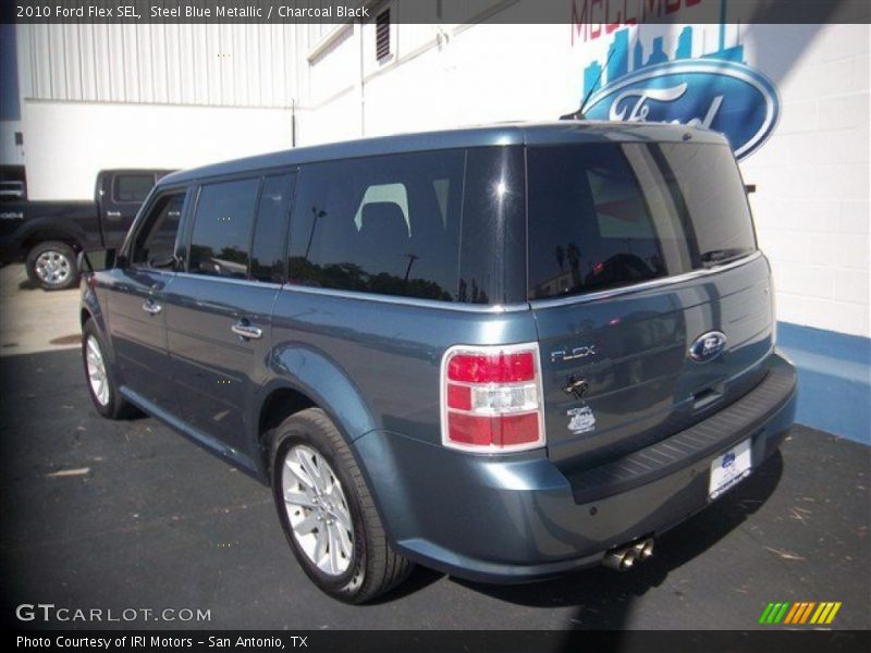 Steel Blue Metallic / Charcoal Black 2010 Ford Flex SEL