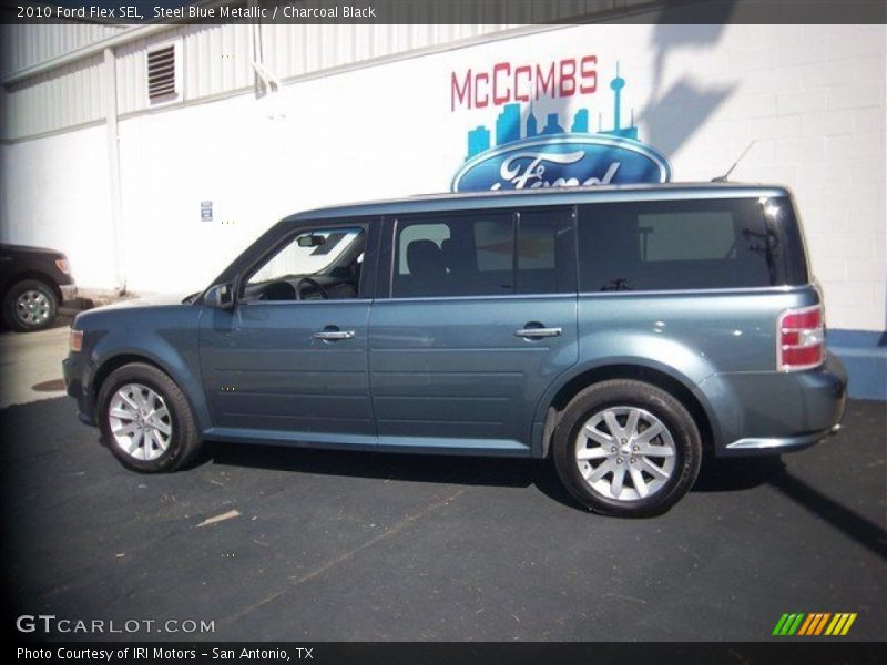 Steel Blue Metallic / Charcoal Black 2010 Ford Flex SEL