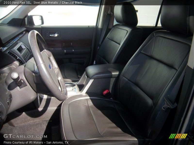 Steel Blue Metallic / Charcoal Black 2010 Ford Flex SEL