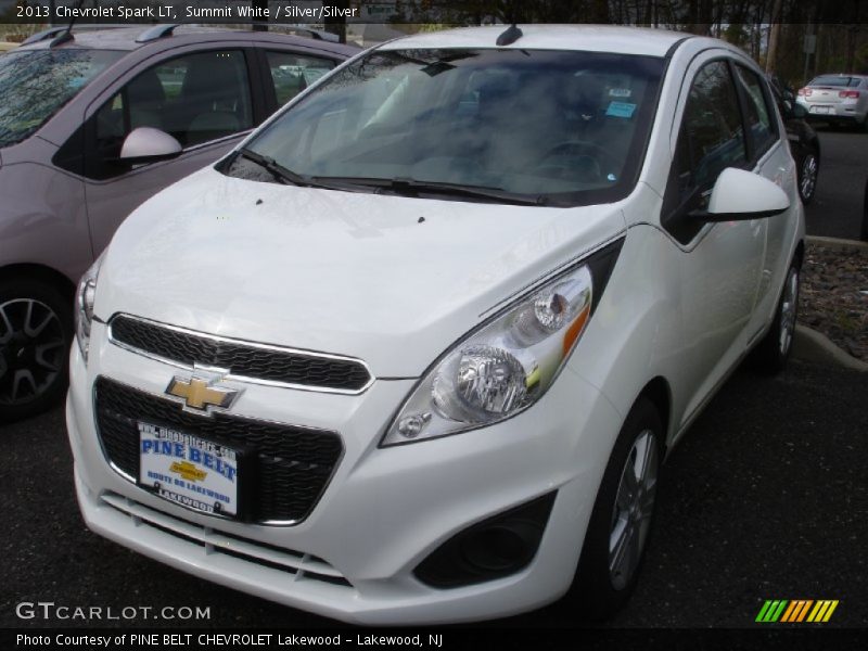 Summit White / Silver/Silver 2013 Chevrolet Spark LT