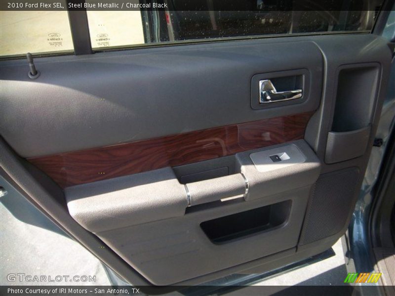 Steel Blue Metallic / Charcoal Black 2010 Ford Flex SEL