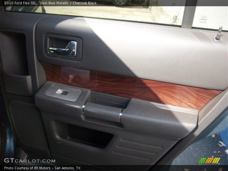 Steel Blue Metallic / Charcoal Black 2010 Ford Flex SEL