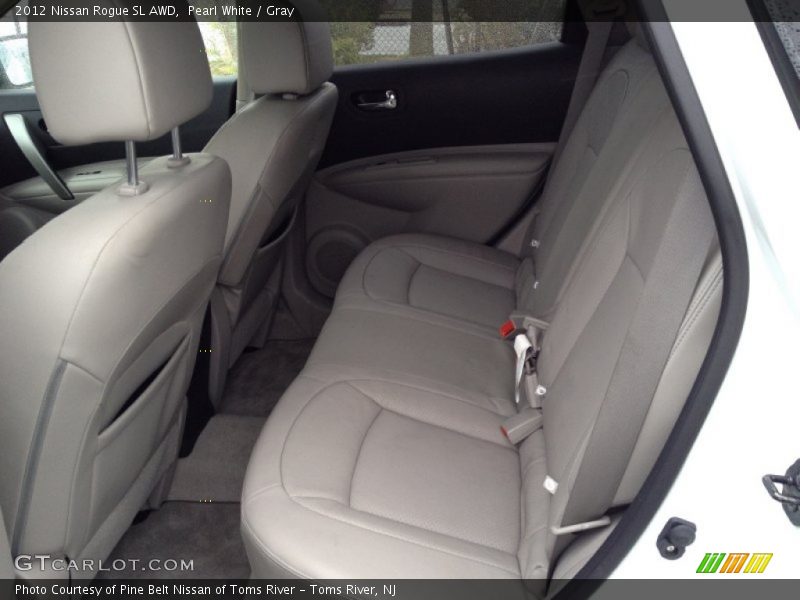 Pearl White / Gray 2012 Nissan Rogue SL AWD