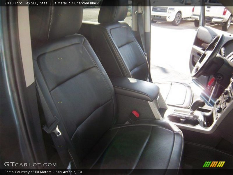 Steel Blue Metallic / Charcoal Black 2010 Ford Flex SEL
