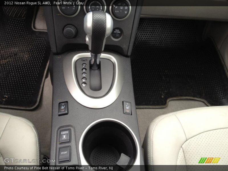 Pearl White / Gray 2012 Nissan Rogue SL AWD