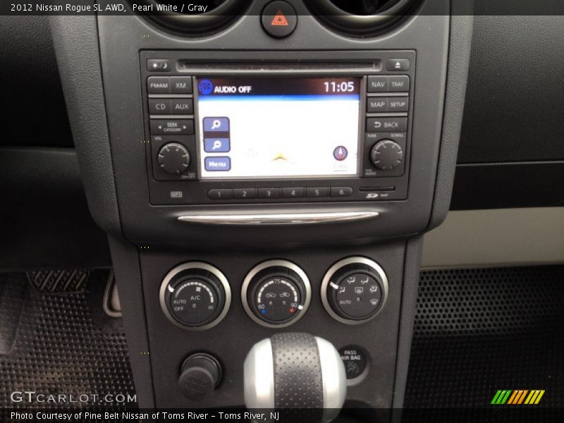 Pearl White / Gray 2012 Nissan Rogue SL AWD