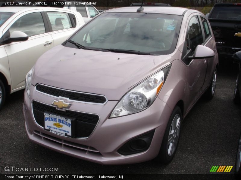 Techno Pink / Silver/Silver 2013 Chevrolet Spark LS