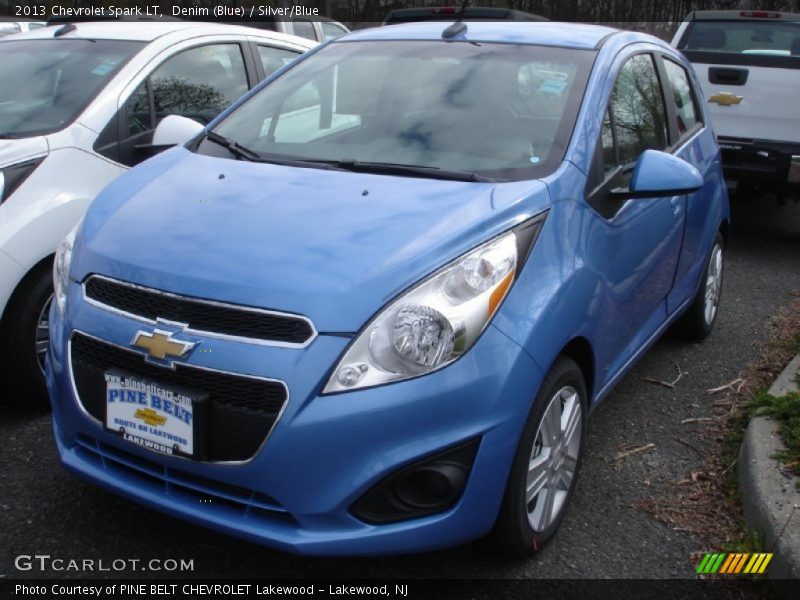 Denim (Blue) / Silver/Blue 2013 Chevrolet Spark LT