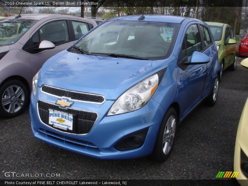 Denim (Blue) / Silver/Blue 2013 Chevrolet Spark LS