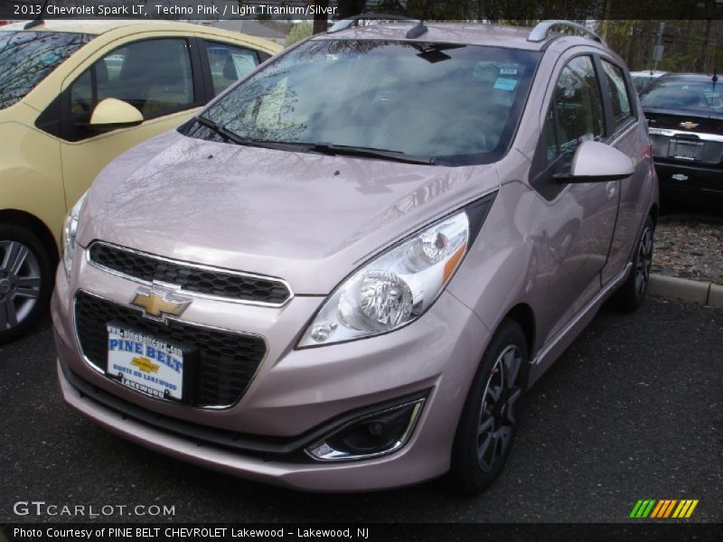 Techno Pink / Light Titanium/Silver 2013 Chevrolet Spark LT