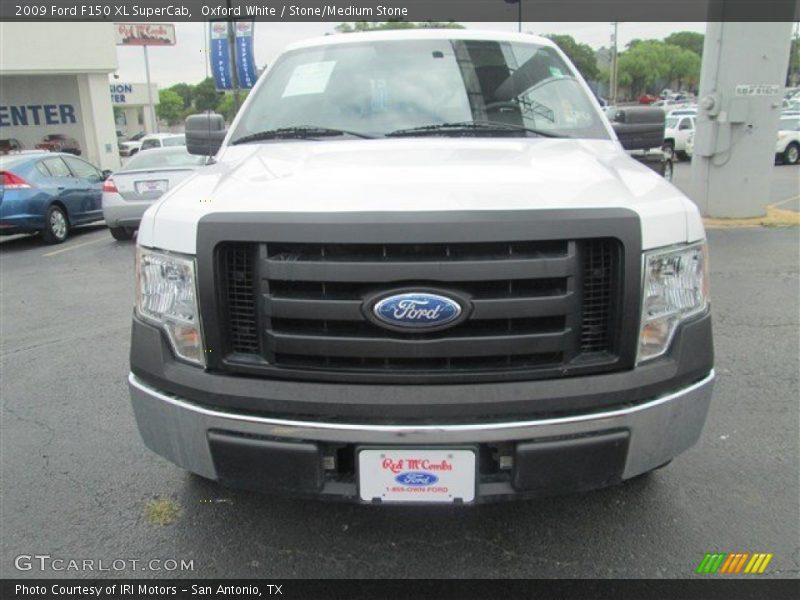 Oxford White / Stone/Medium Stone 2009 Ford F150 XL SuperCab
