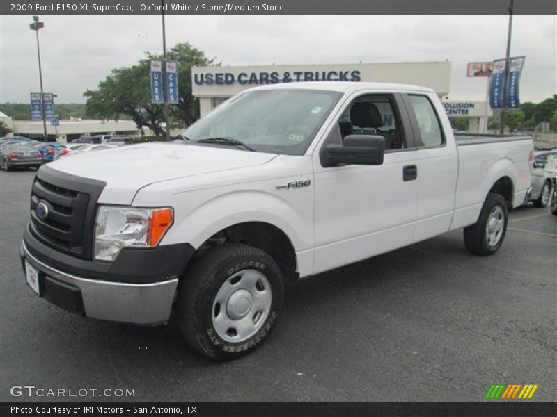 Oxford White / Stone/Medium Stone 2009 Ford F150 XL SuperCab