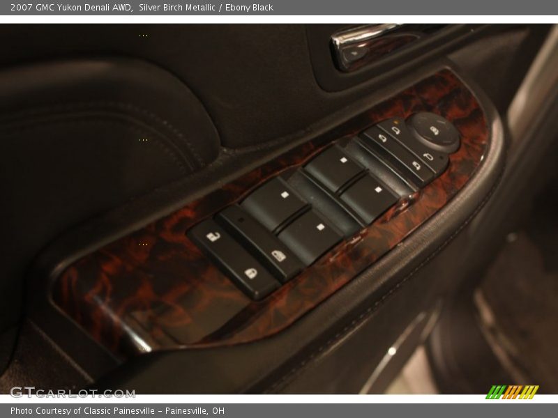 Silver Birch Metallic / Ebony Black 2007 GMC Yukon Denali AWD