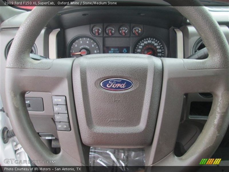 Oxford White / Stone/Medium Stone 2009 Ford F150 XL SuperCab