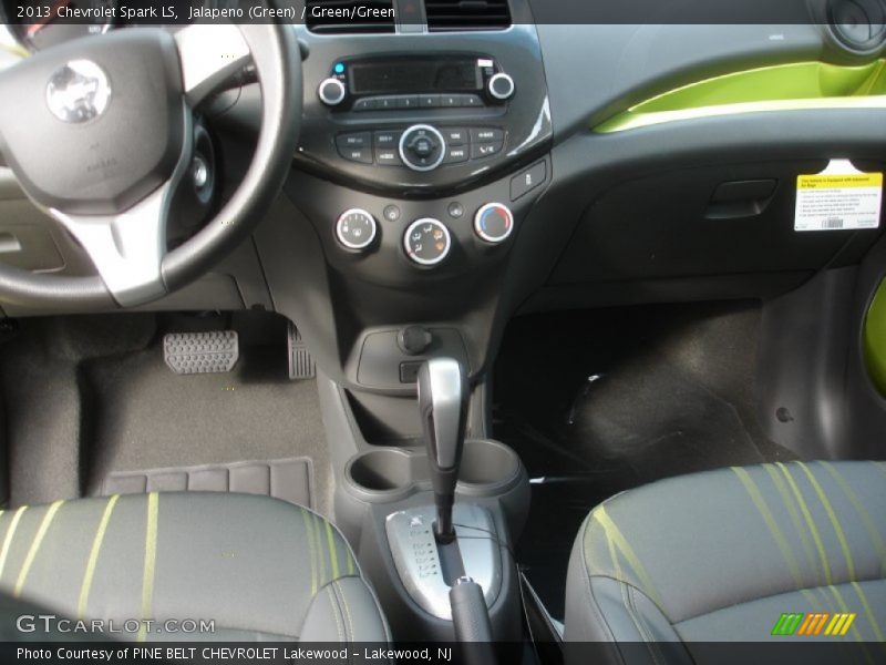 Jalapeno (Green) / Green/Green 2013 Chevrolet Spark LS
