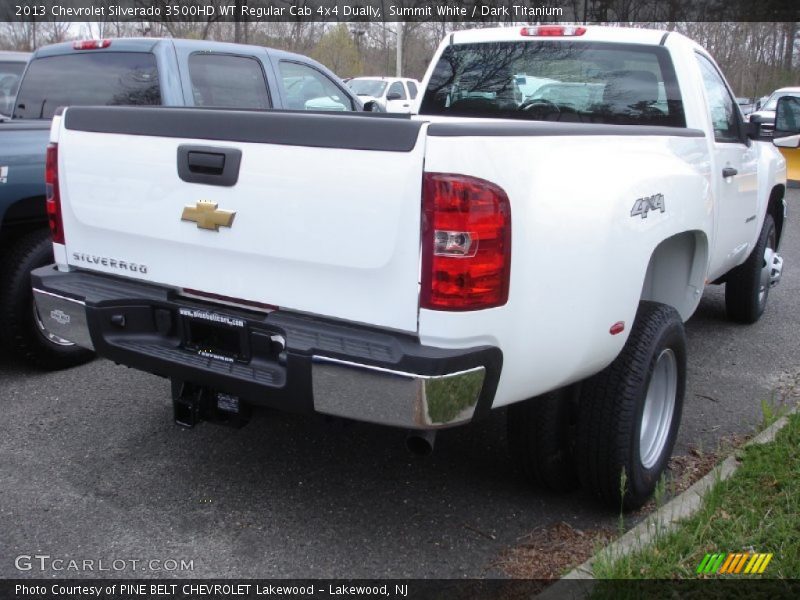 Summit White / Dark Titanium 2013 Chevrolet Silverado 3500HD WT Regular Cab 4x4 Dually