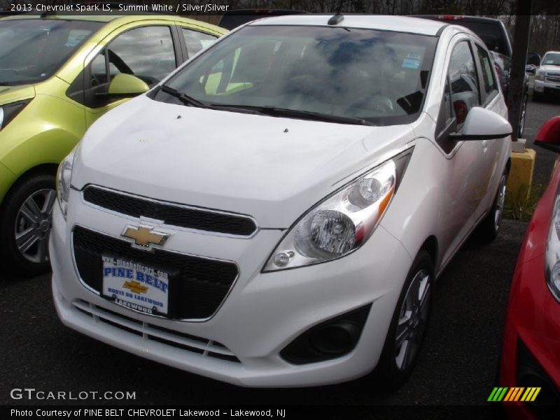 Summit White / Silver/Silver 2013 Chevrolet Spark LS