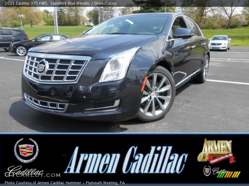 Sapphire Blue Metallic / Shale/Cocoa 2013 Cadillac XTS FWD