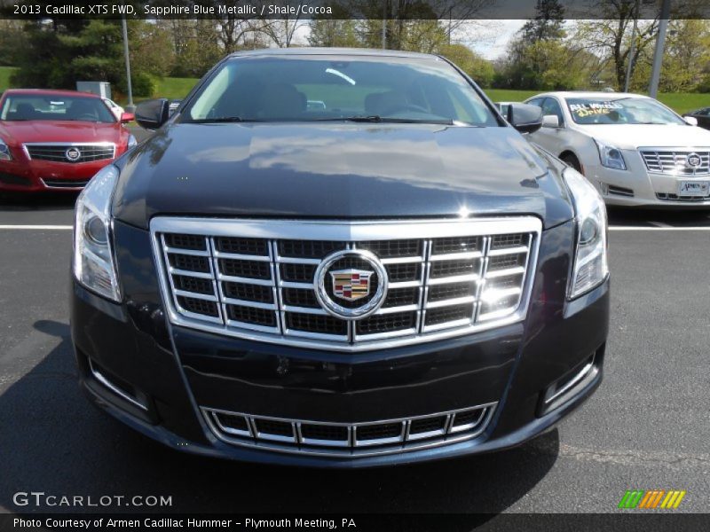 Sapphire Blue Metallic / Shale/Cocoa 2013 Cadillac XTS FWD