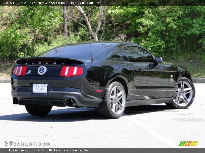 Black / Charcoal Black 2010 Ford Mustang Shelby GT500 Coupe