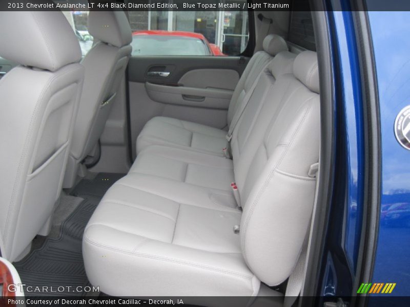 Rear Seat of 2013 Avalanche LT 4x4 Black Diamond Edition