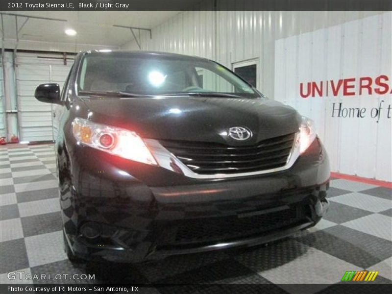 Black / Light Gray 2012 Toyota Sienna LE