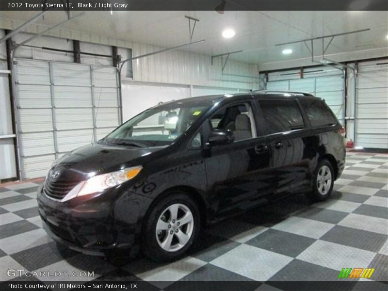 Black / Light Gray 2012 Toyota Sienna LE