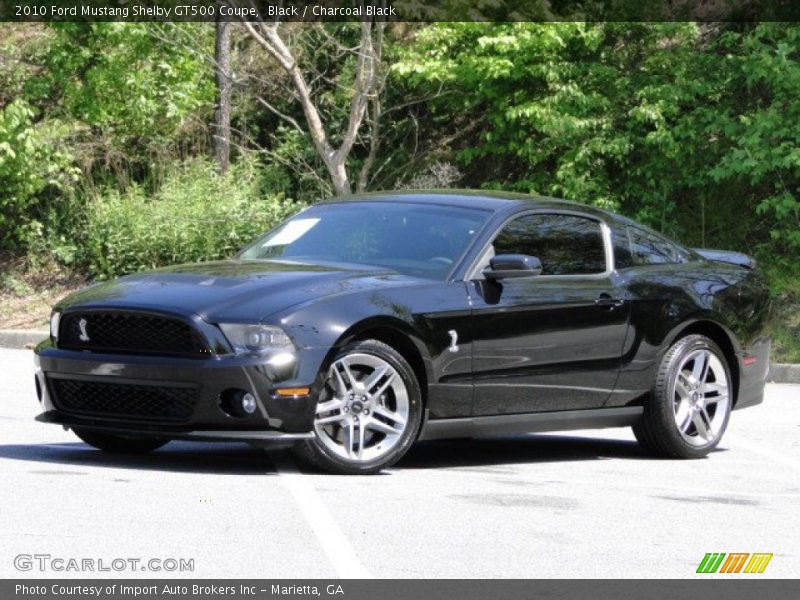 Black / Charcoal Black 2010 Ford Mustang Shelby GT500 Coupe
