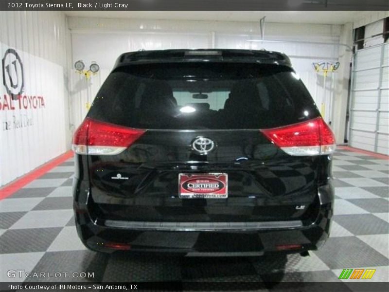 Black / Light Gray 2012 Toyota Sienna LE
