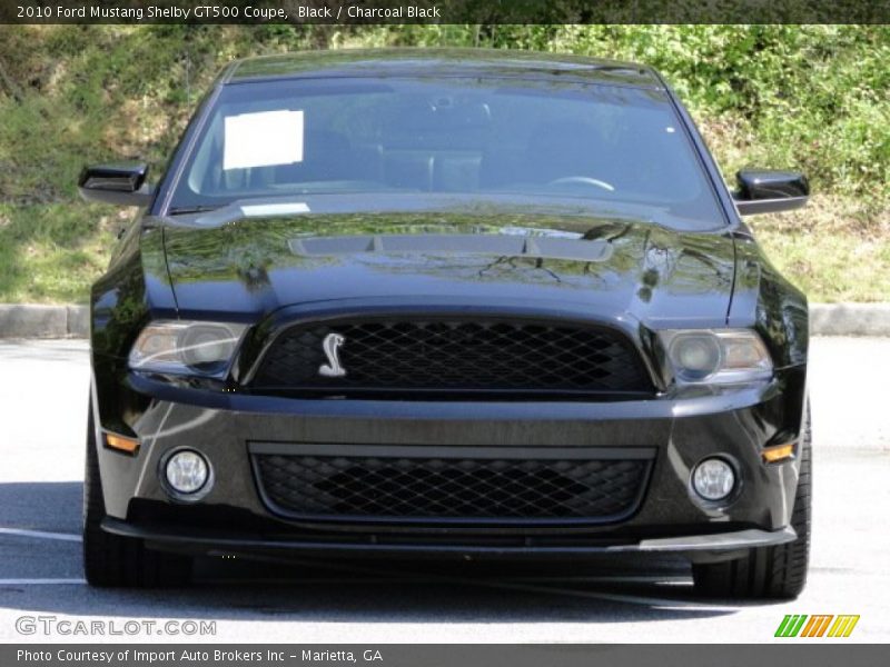 Black / Charcoal Black 2010 Ford Mustang Shelby GT500 Coupe
