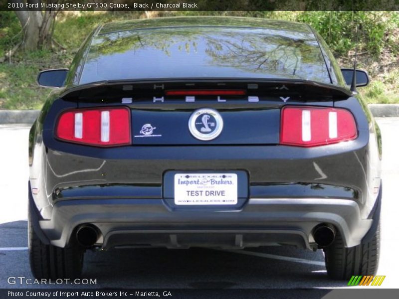 Black / Charcoal Black 2010 Ford Mustang Shelby GT500 Coupe