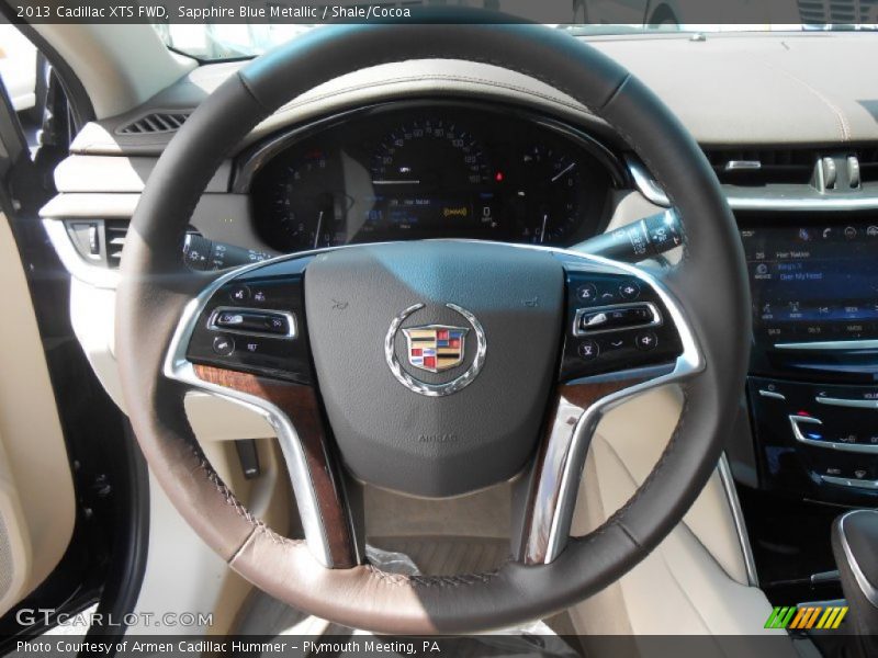 Sapphire Blue Metallic / Shale/Cocoa 2013 Cadillac XTS FWD