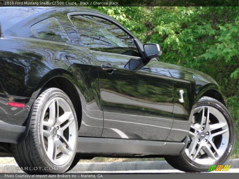 Black / Charcoal Black 2010 Ford Mustang Shelby GT500 Coupe