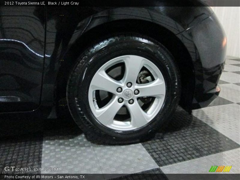 Black / Light Gray 2012 Toyota Sienna LE