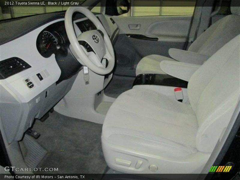 Black / Light Gray 2012 Toyota Sienna LE