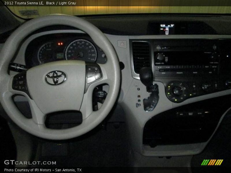 Black / Light Gray 2012 Toyota Sienna LE