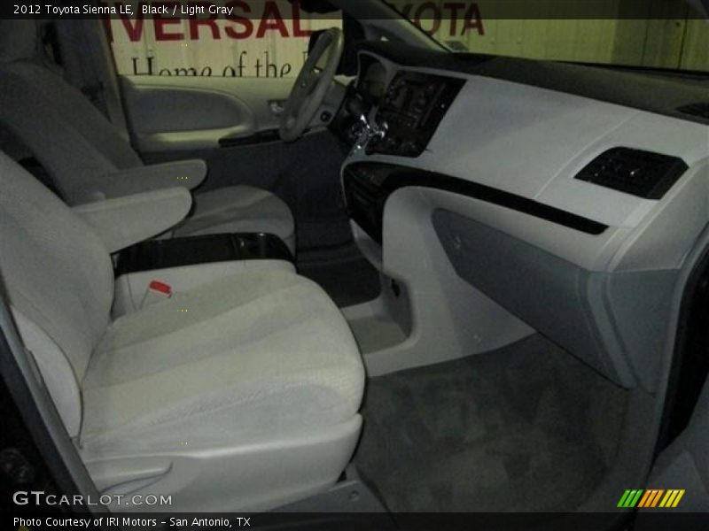 Black / Light Gray 2012 Toyota Sienna LE