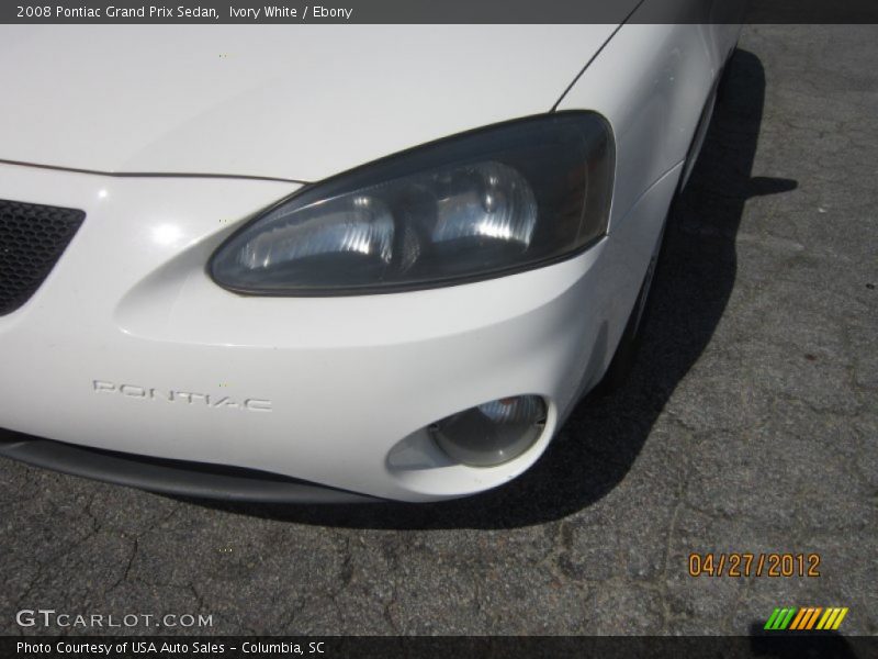 Ivory White / Ebony 2008 Pontiac Grand Prix Sedan