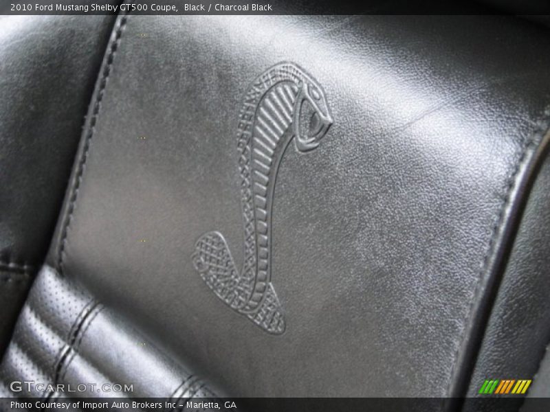 Black / Charcoal Black 2010 Ford Mustang Shelby GT500 Coupe