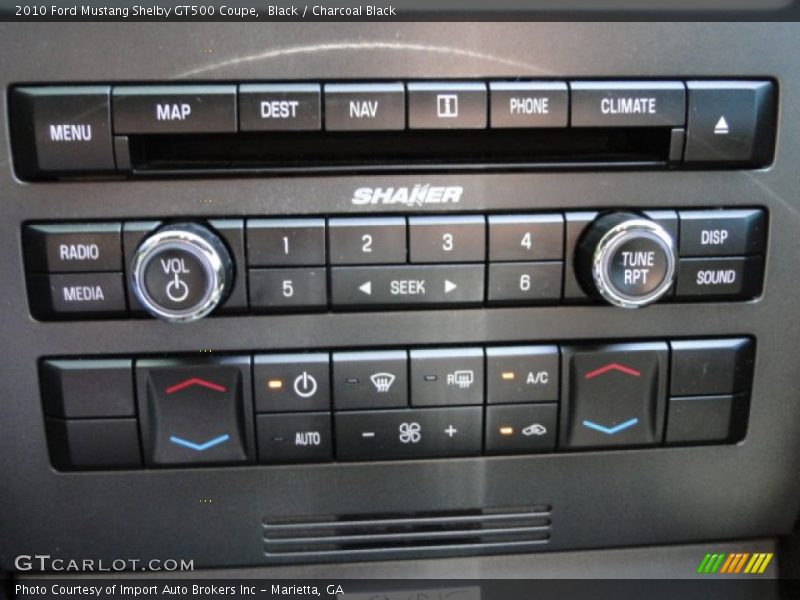 Black / Charcoal Black 2010 Ford Mustang Shelby GT500 Coupe