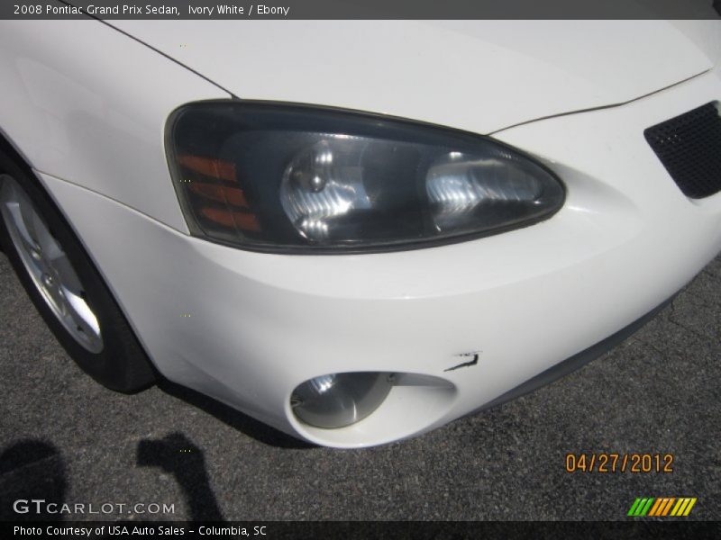 Ivory White / Ebony 2008 Pontiac Grand Prix Sedan