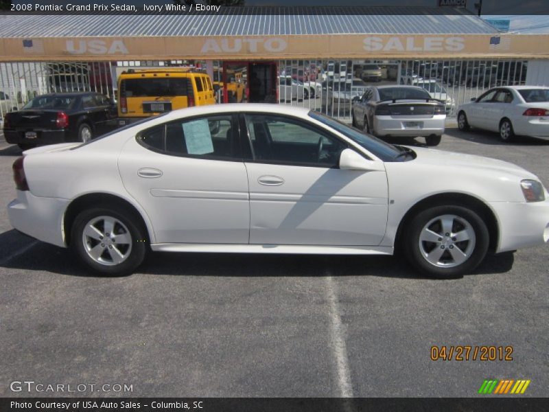 Ivory White / Ebony 2008 Pontiac Grand Prix Sedan