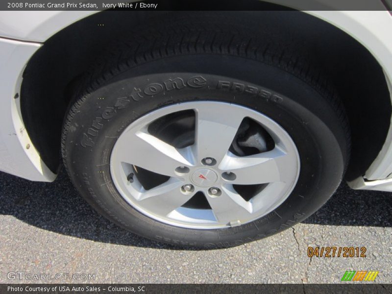 Ivory White / Ebony 2008 Pontiac Grand Prix Sedan