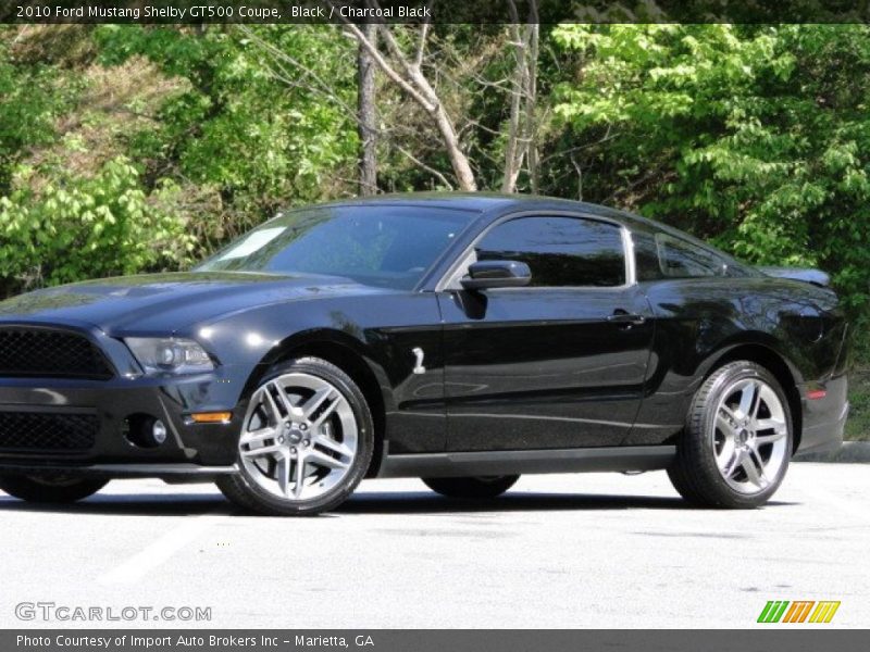 Black / Charcoal Black 2010 Ford Mustang Shelby GT500 Coupe