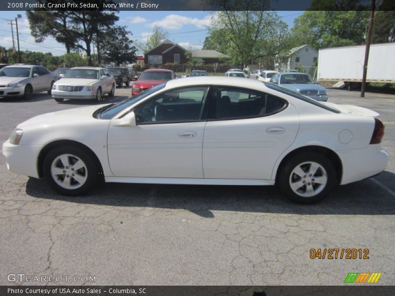 Ivory White / Ebony 2008 Pontiac Grand Prix Sedan